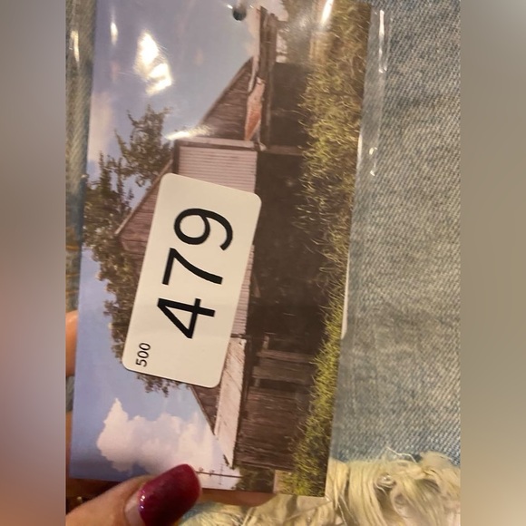 NWT Free People denim Jean shirts Size 29 - Picture 6 of 7